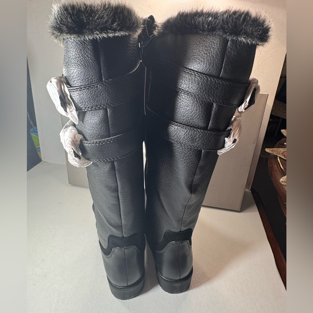 AQUATHERM BY SANTANA CANADA Poppy Waterproof Faux Fur Tall Snow Boot winter - Picture 4 of 9